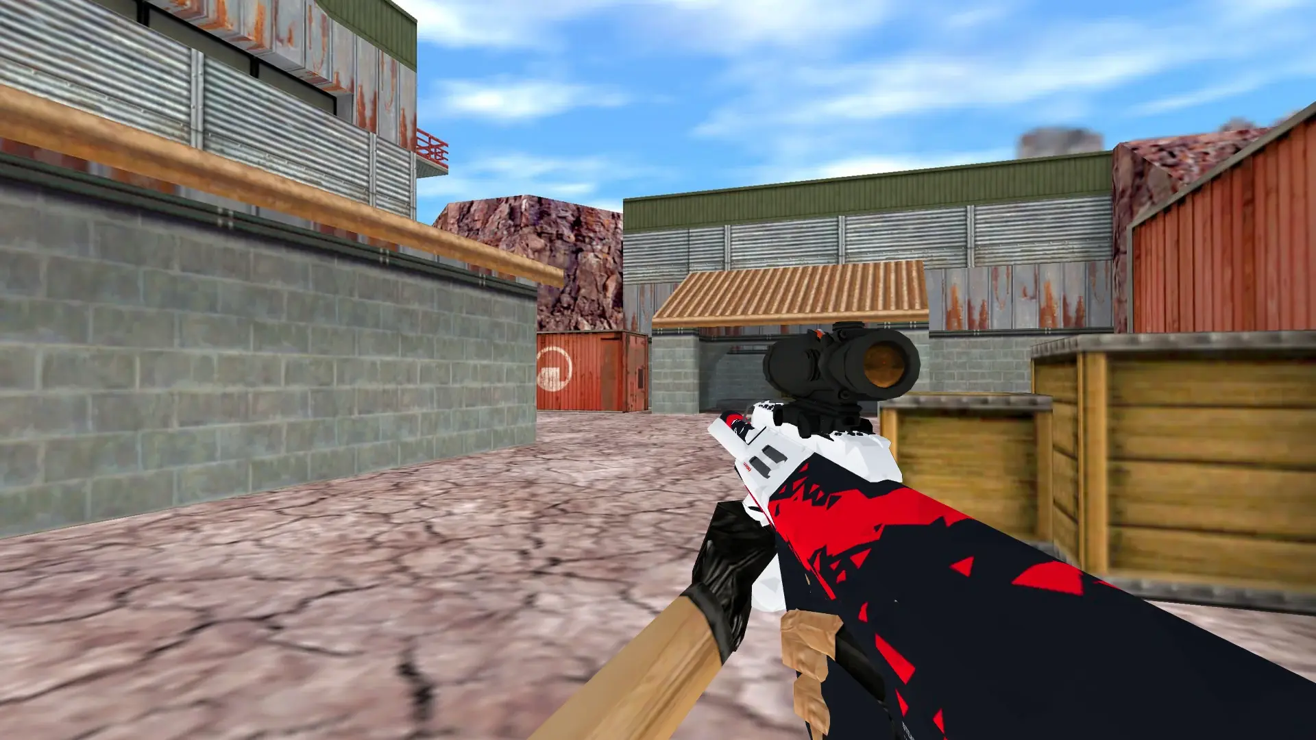 AUG Q Sport — de_nuke (first person)