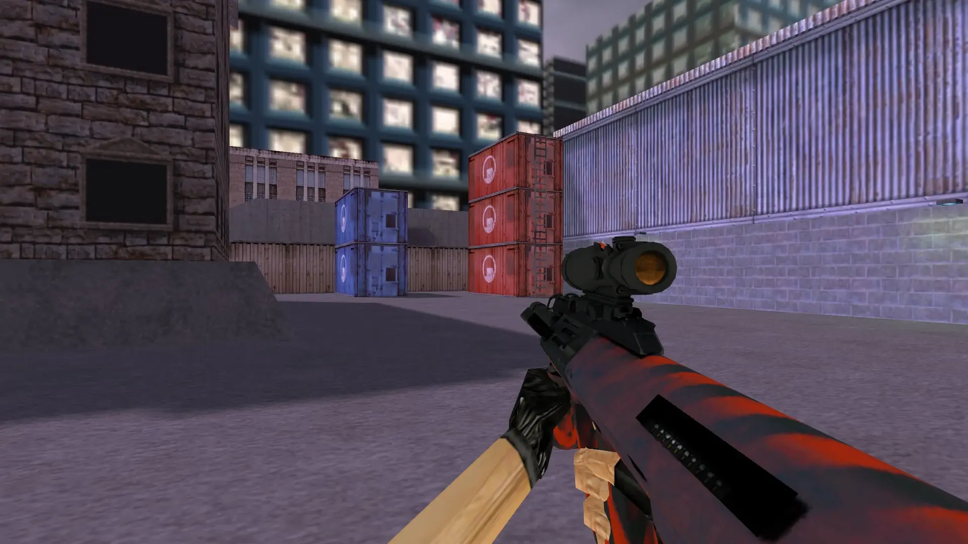 AUG Radiation Hazard — cs_assault (first person)
