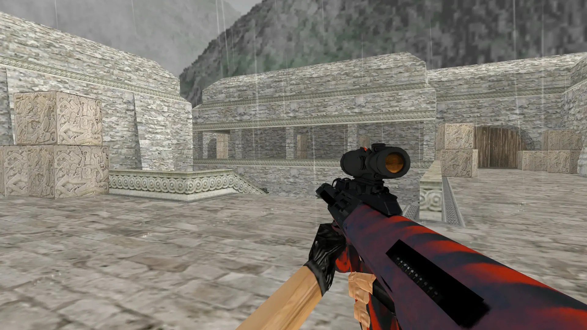 AUG Radiation Hazard — de_aztec (first person)