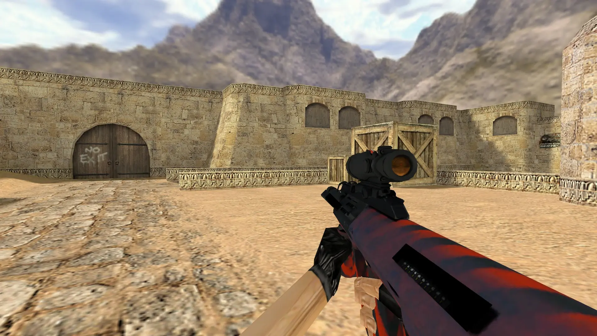 AUG Radiation Hazard — de_dust2 (first person)