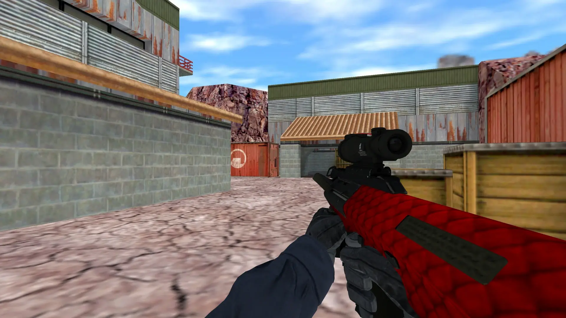 AUG Red and Bad — de_nuke (first person)