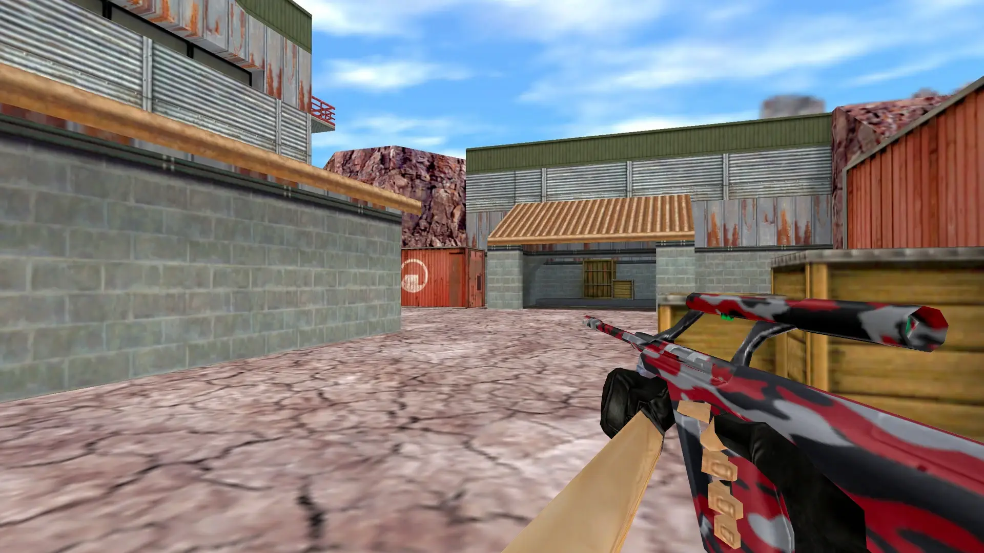 AUG Red Camo — de_nuke (first person)