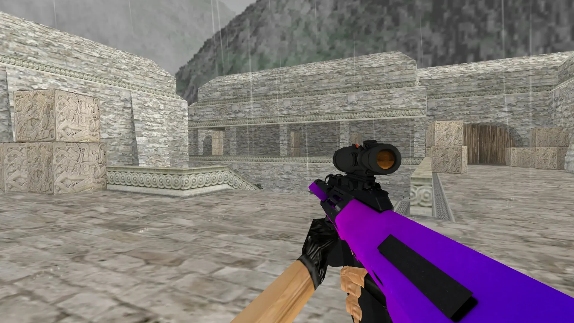 AUG Redux — de_aztec (first person)