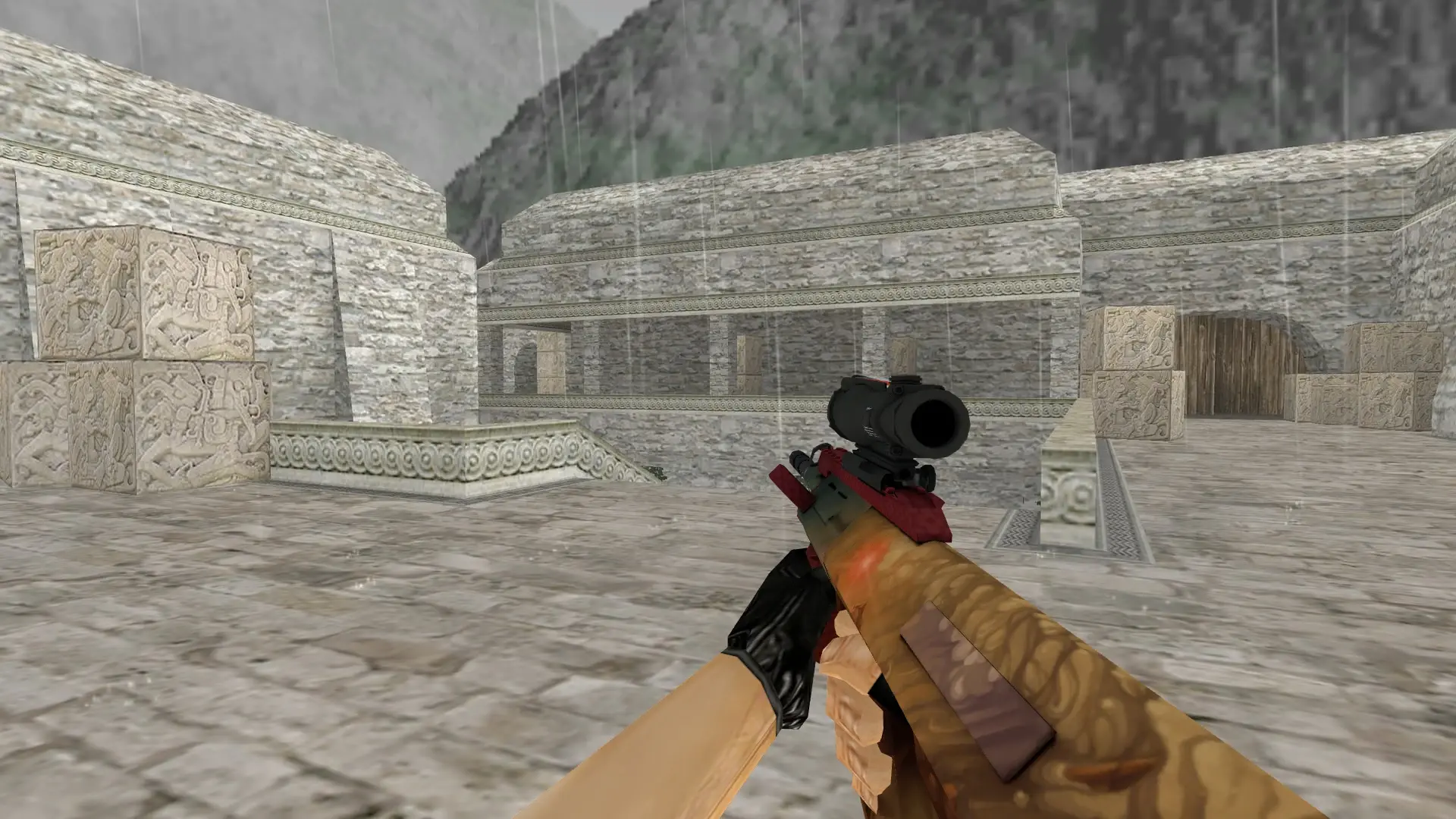 AUG | Sand Storm — de_aztec (first person)