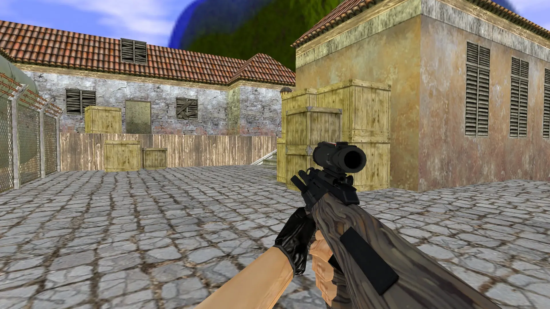 AUG | Spalted Wood — de_inferno (first person)