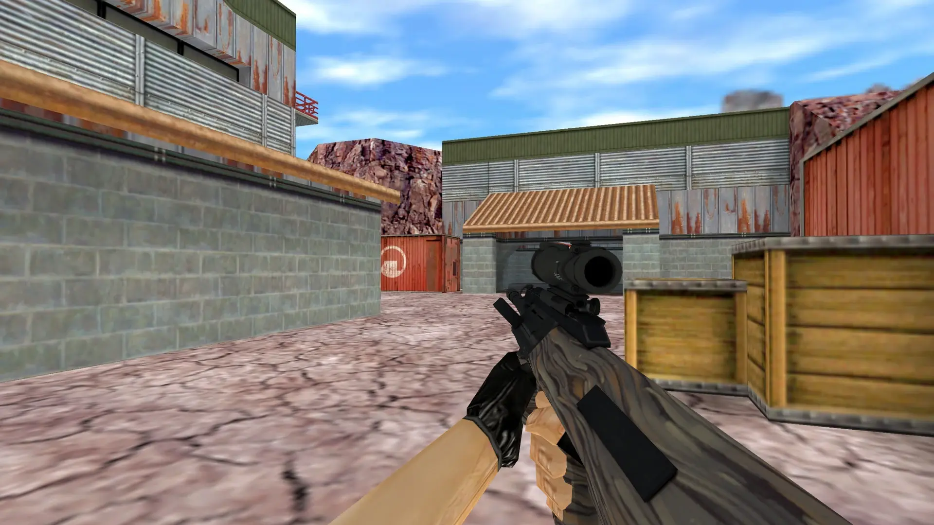 AUG | Spalted Wood — de_nuke (first person)