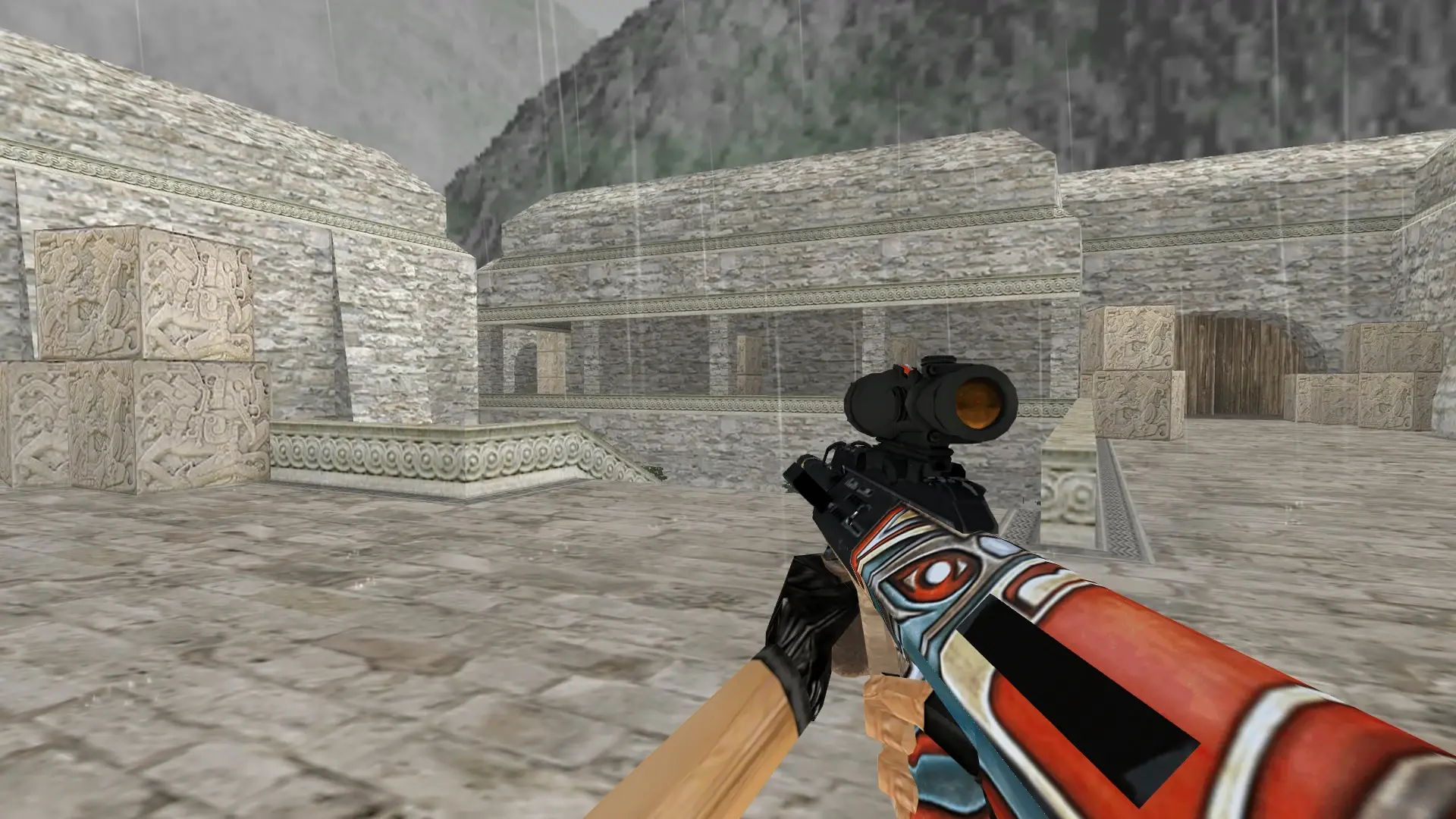 AUG Totem — de_aztec (first person)