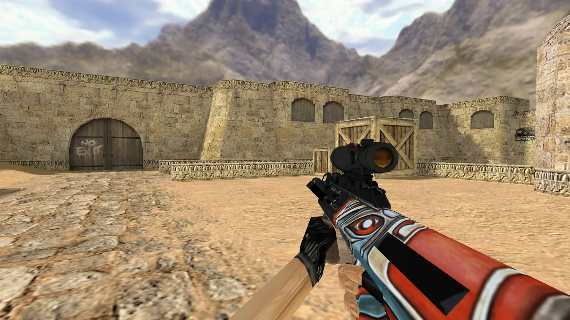 AUG Totem — de_dust2 (first person)