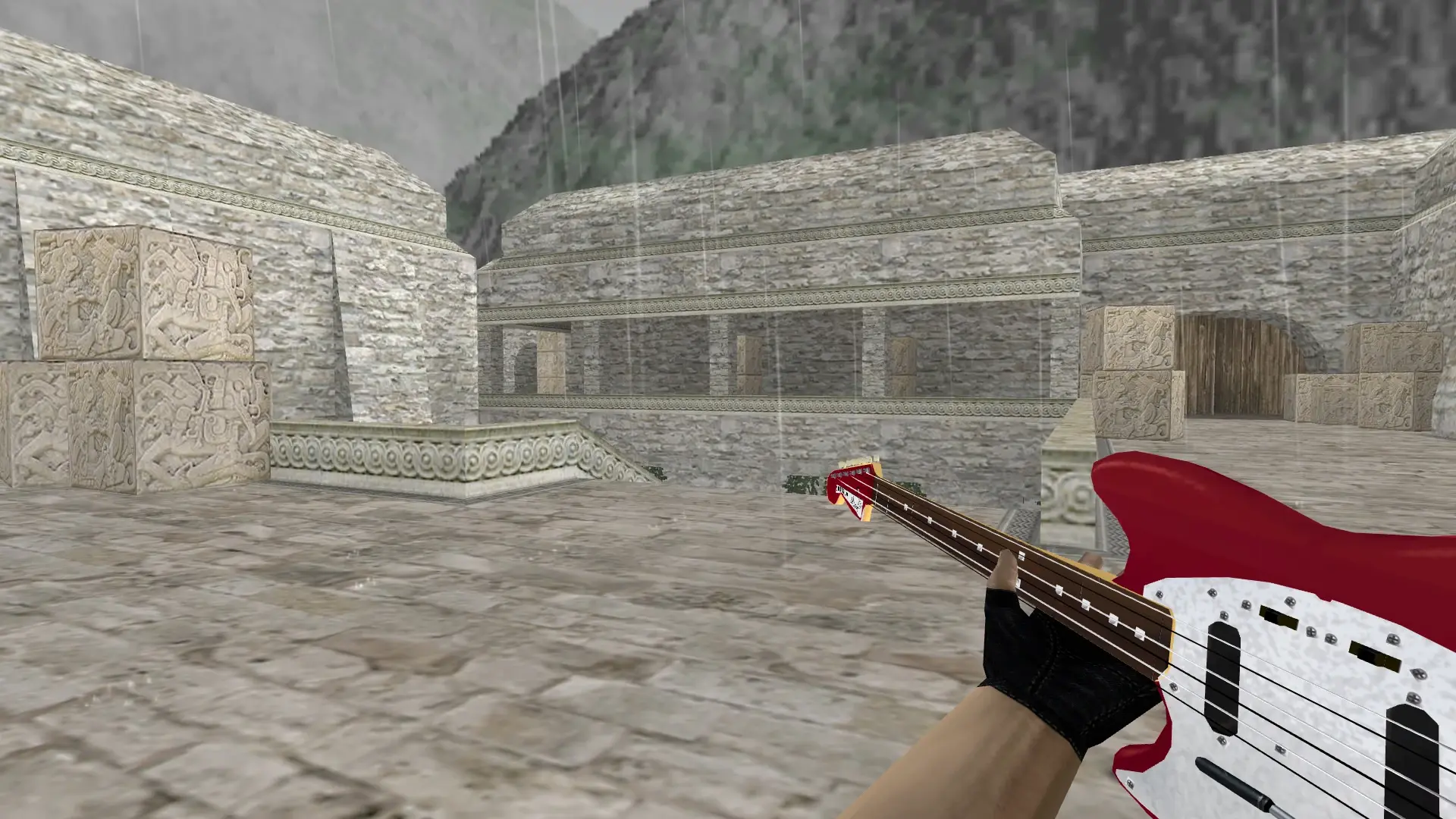 Guitar Shotgun — de_aztec (first person)