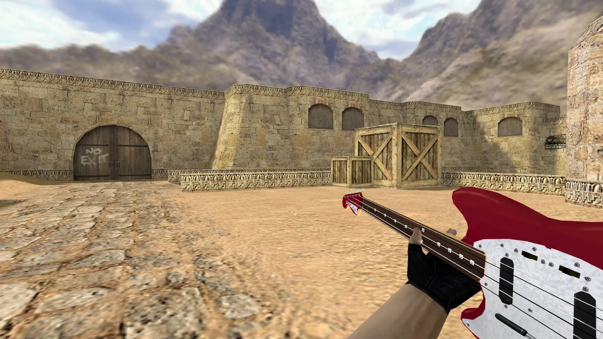 Guitar Shotgun — de_dust2 (first person)
