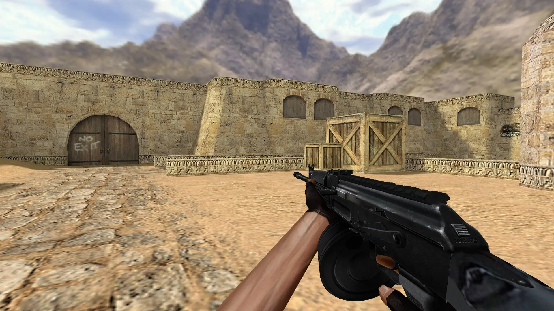 Saiga-12 — de_dust2 (first person)
