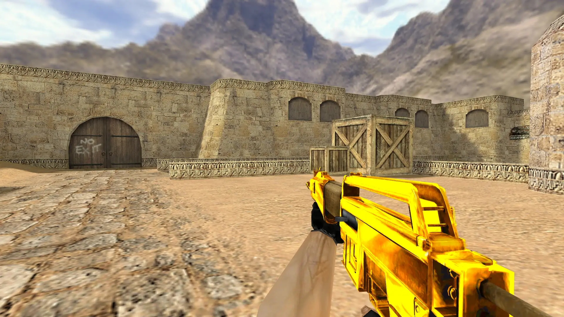 SPAS-15 Gold — de_dust2 (first person)
