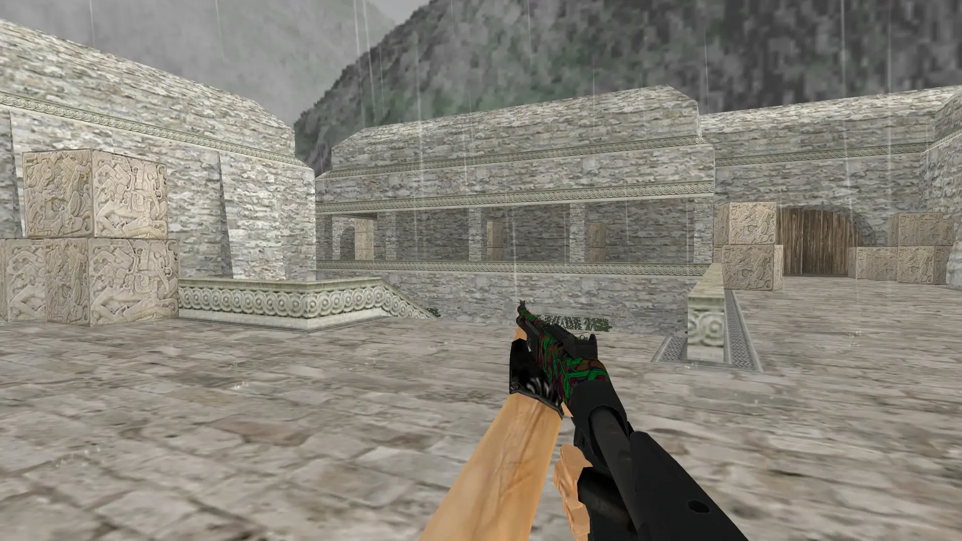 XM1014 Elegant Vines — de_aztec (first person)