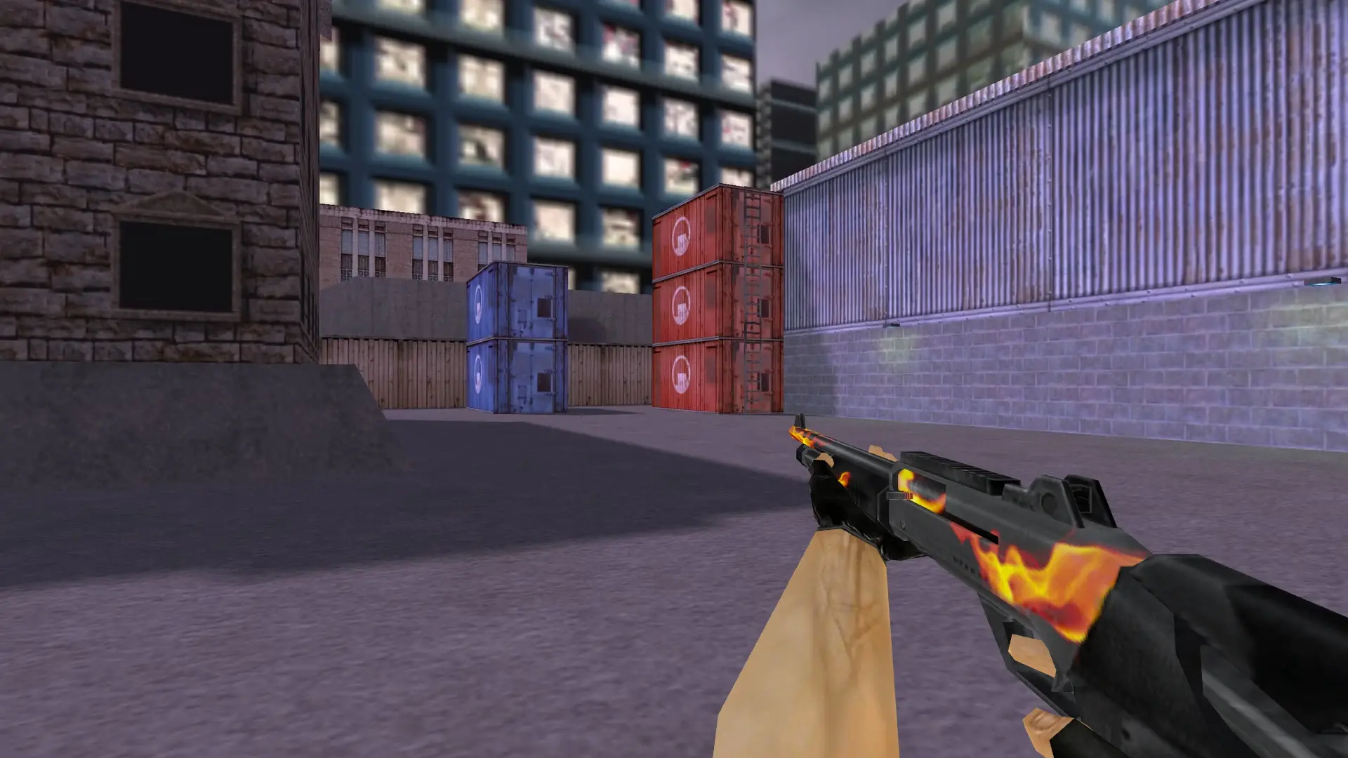 XM1014 Flame — cs_assault (first person)