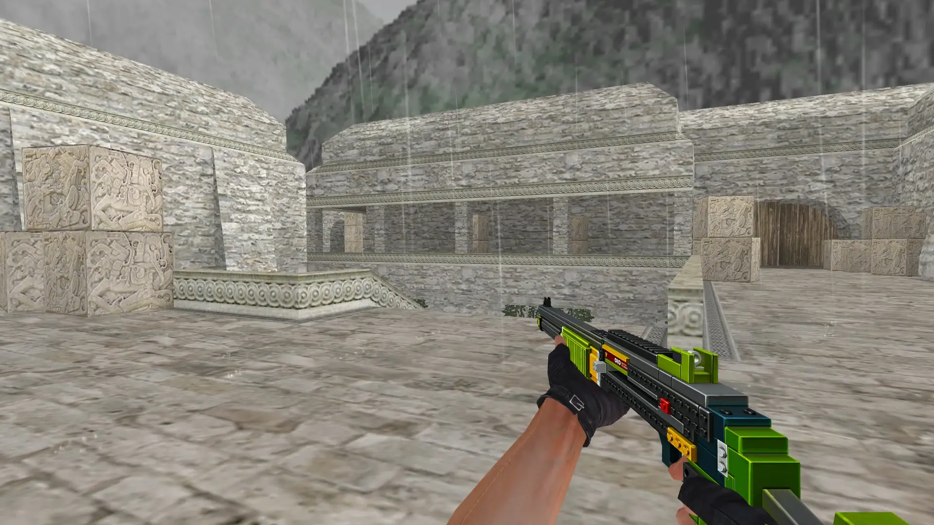 XM1014 LEGO — de_aztec (first person)