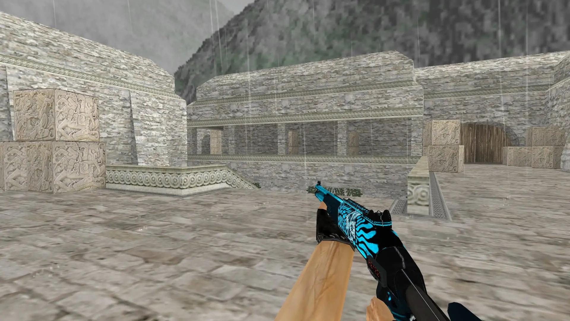 XM1014 Necromancer Frost — de_aztec (first person)