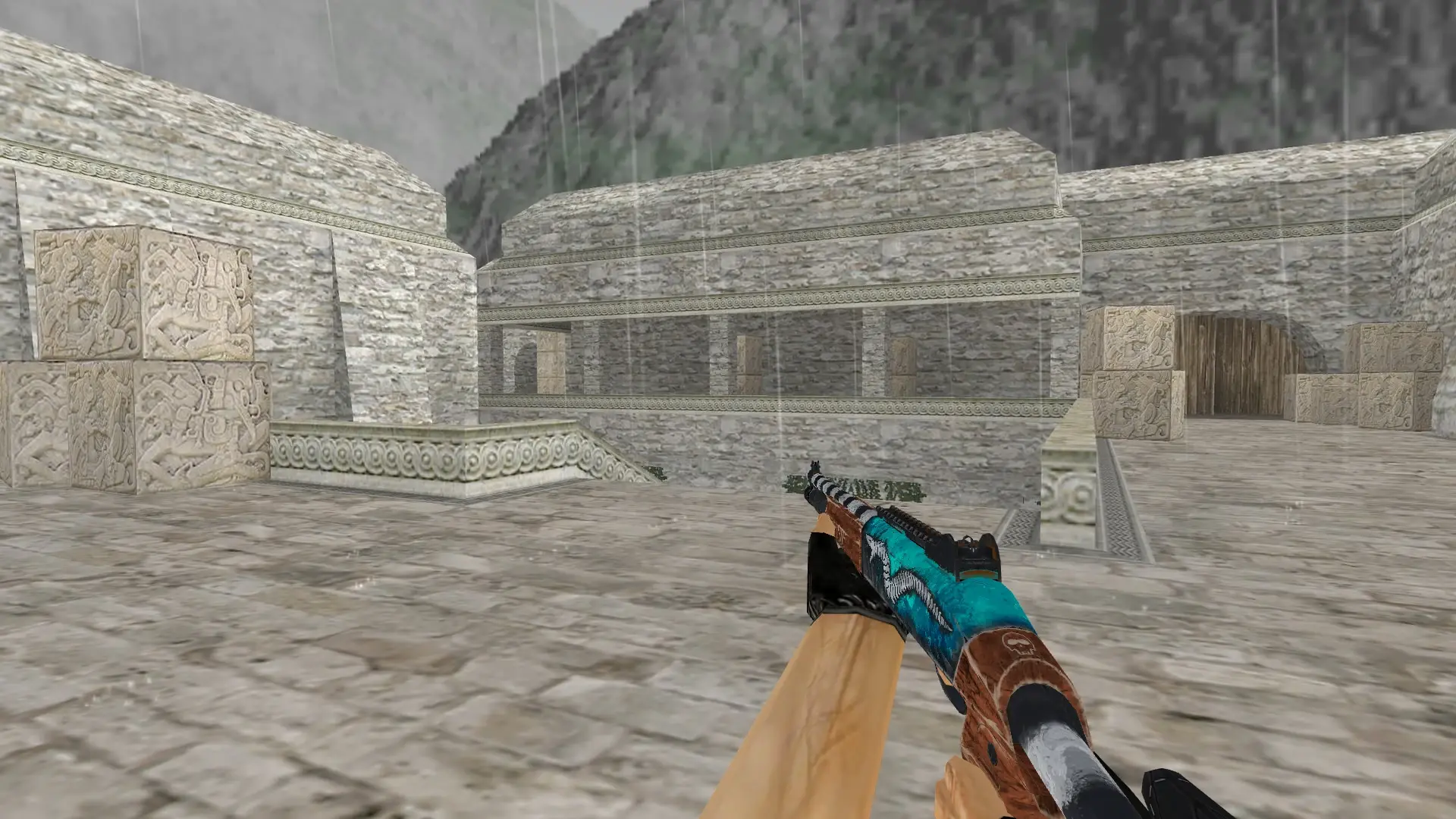 XM1014 Outlands — de_aztec (first person)