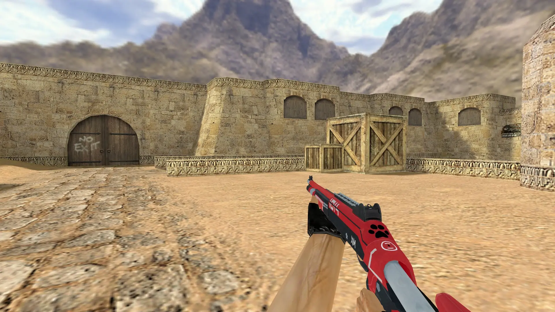 XM1014 Red Fury — de_dust2 (first person)