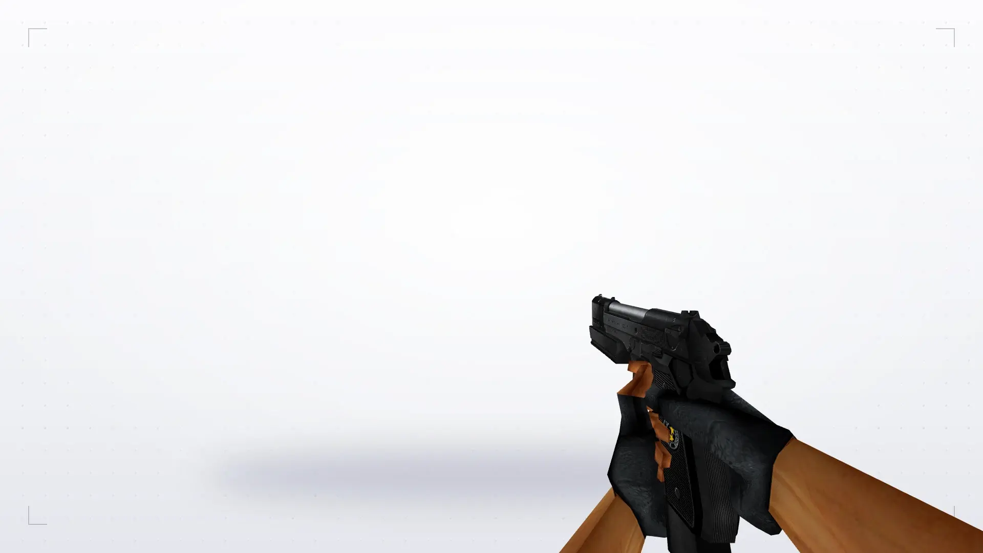Beretta with Muzzle Brake — first person