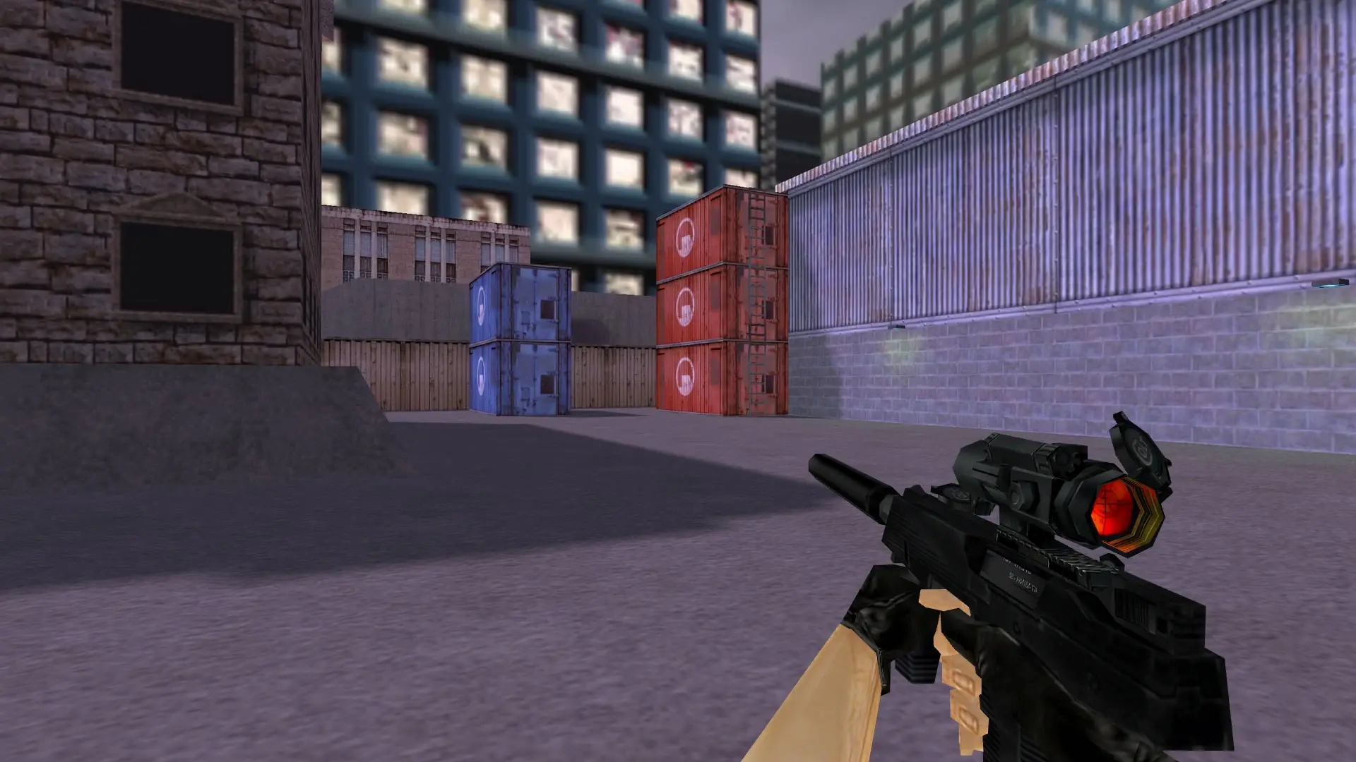 TMP with a Telescopic Sight — cs_assault (first person)
