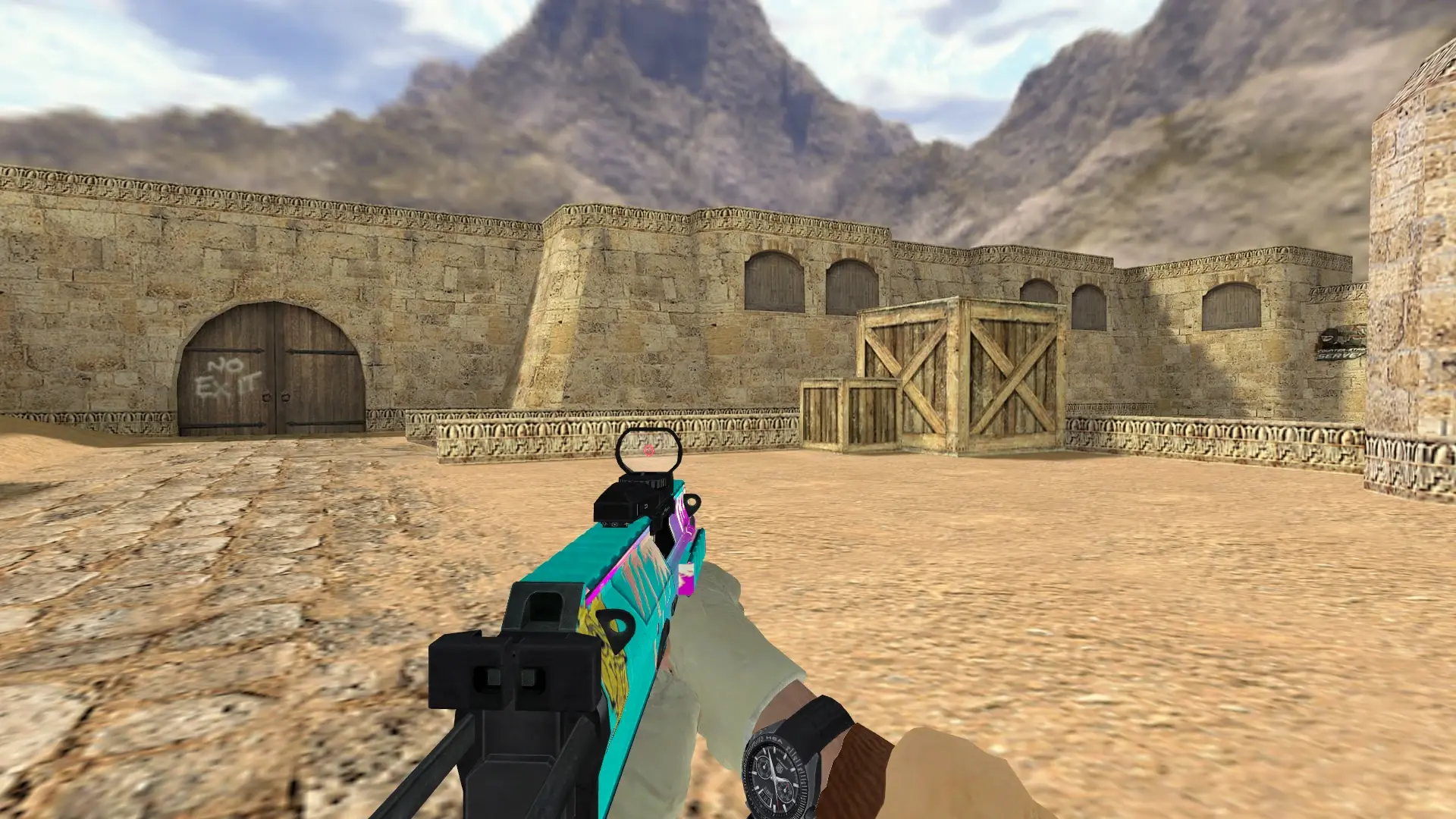 MP7 Miami — de_dust2 (first person)