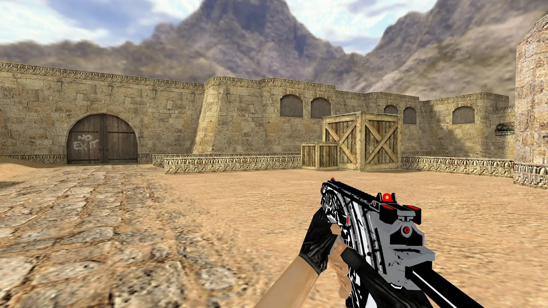 MP9 Calligraphy — de_dust2 (first person)