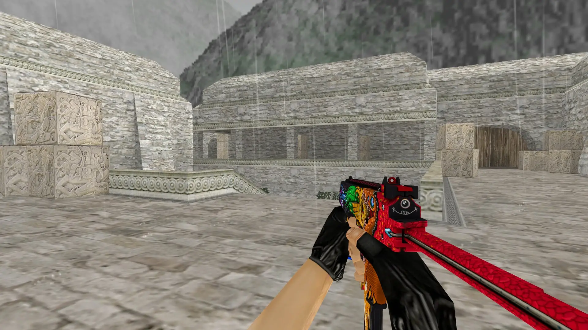 MP9 | Food Chain — de_aztec (first person)