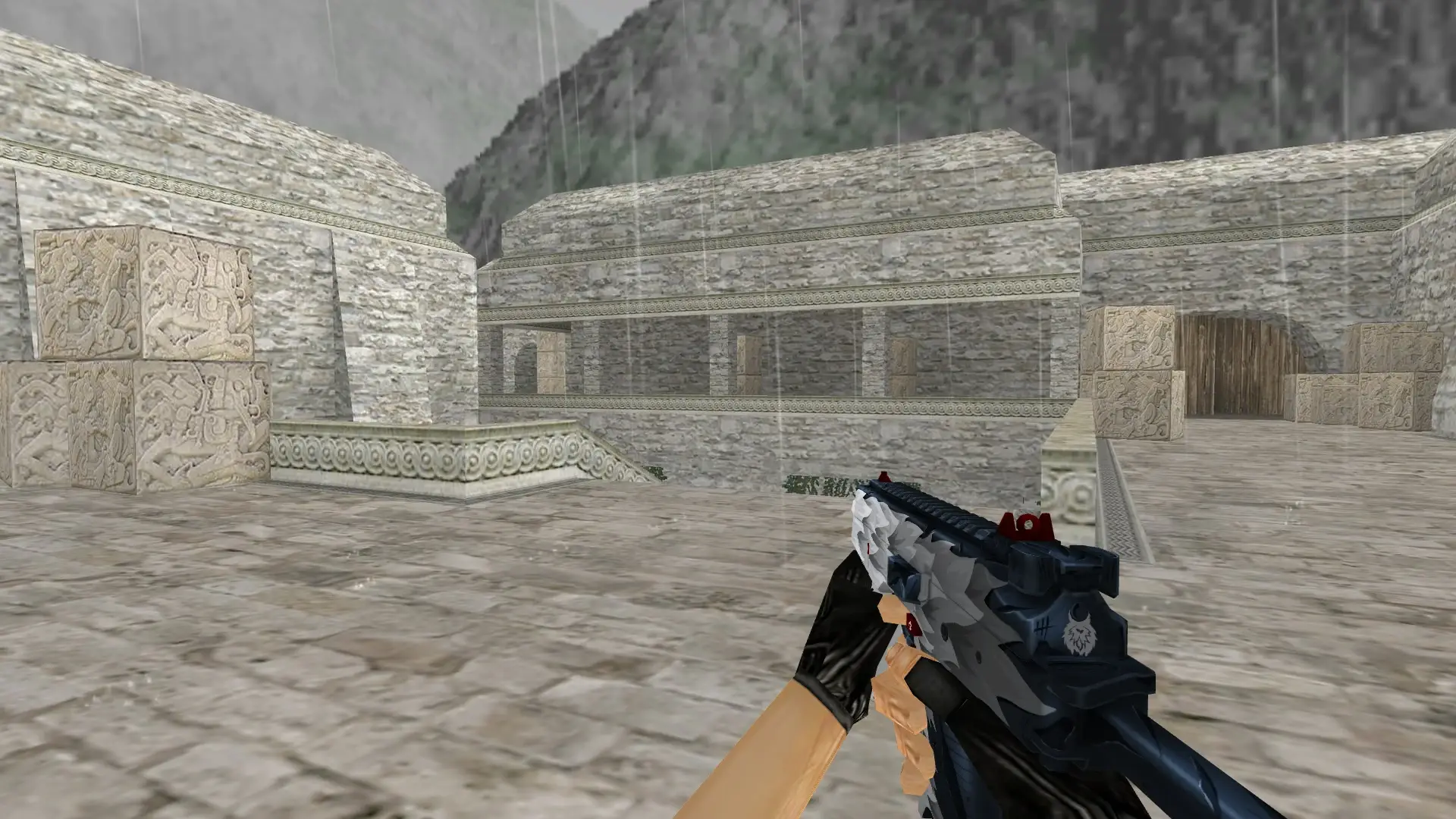 MP9 White Fang — de_aztec (first person)