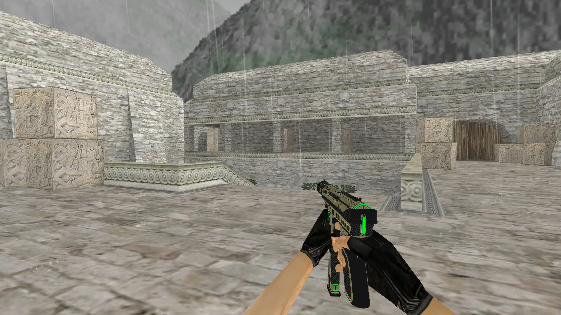 TEC-9 Cyber — de_aztec (first person)