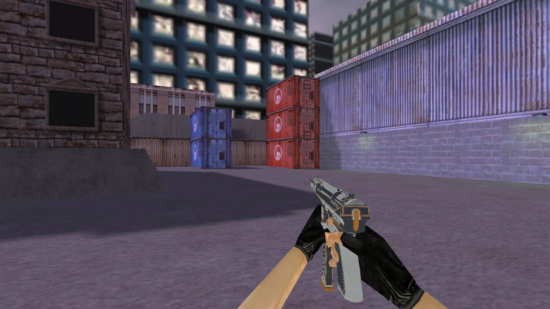 TEC-9 Force Orange — cs_assault (first person)