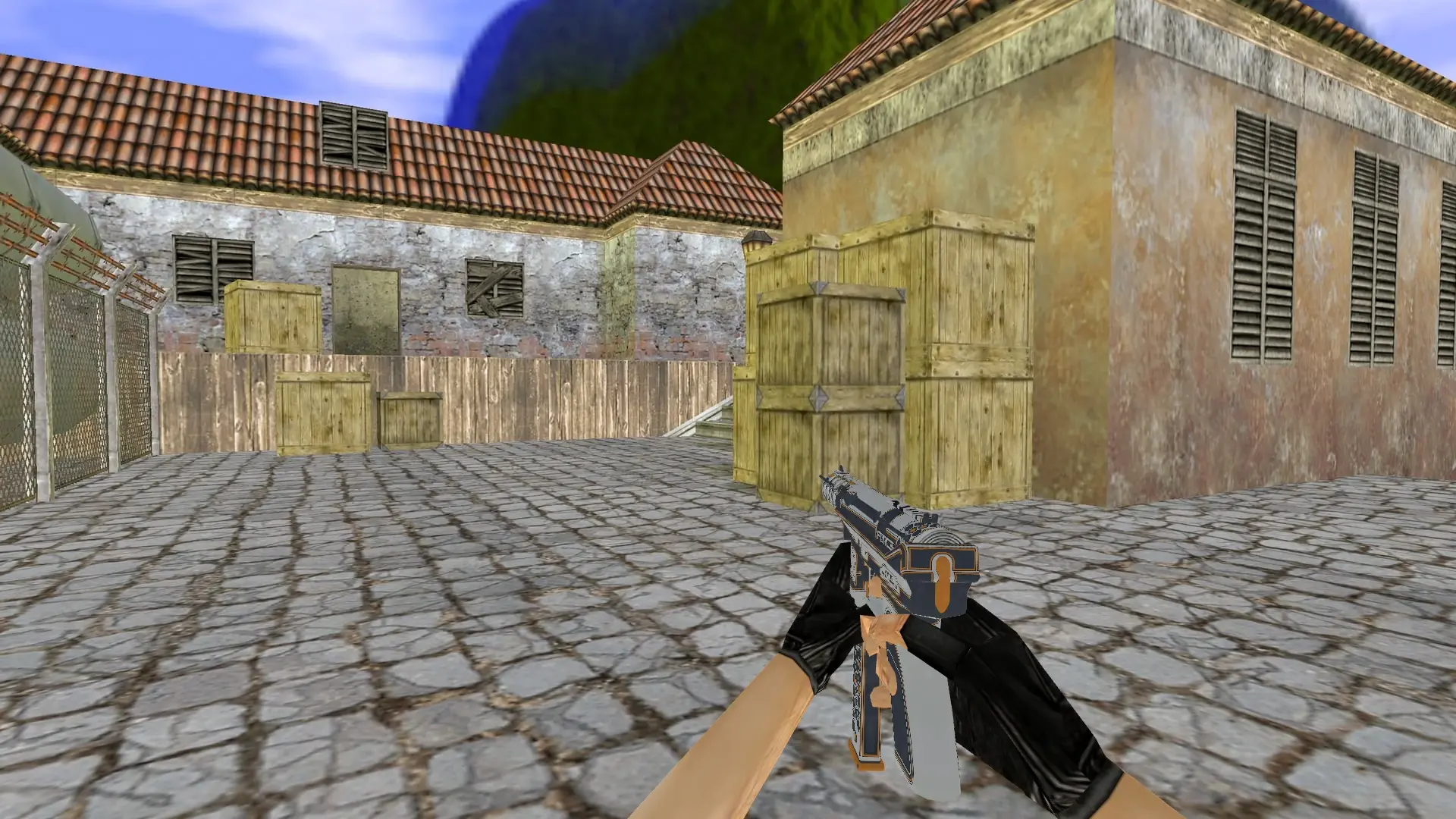 TEC-9 Force Orange — de_inferno (first person)