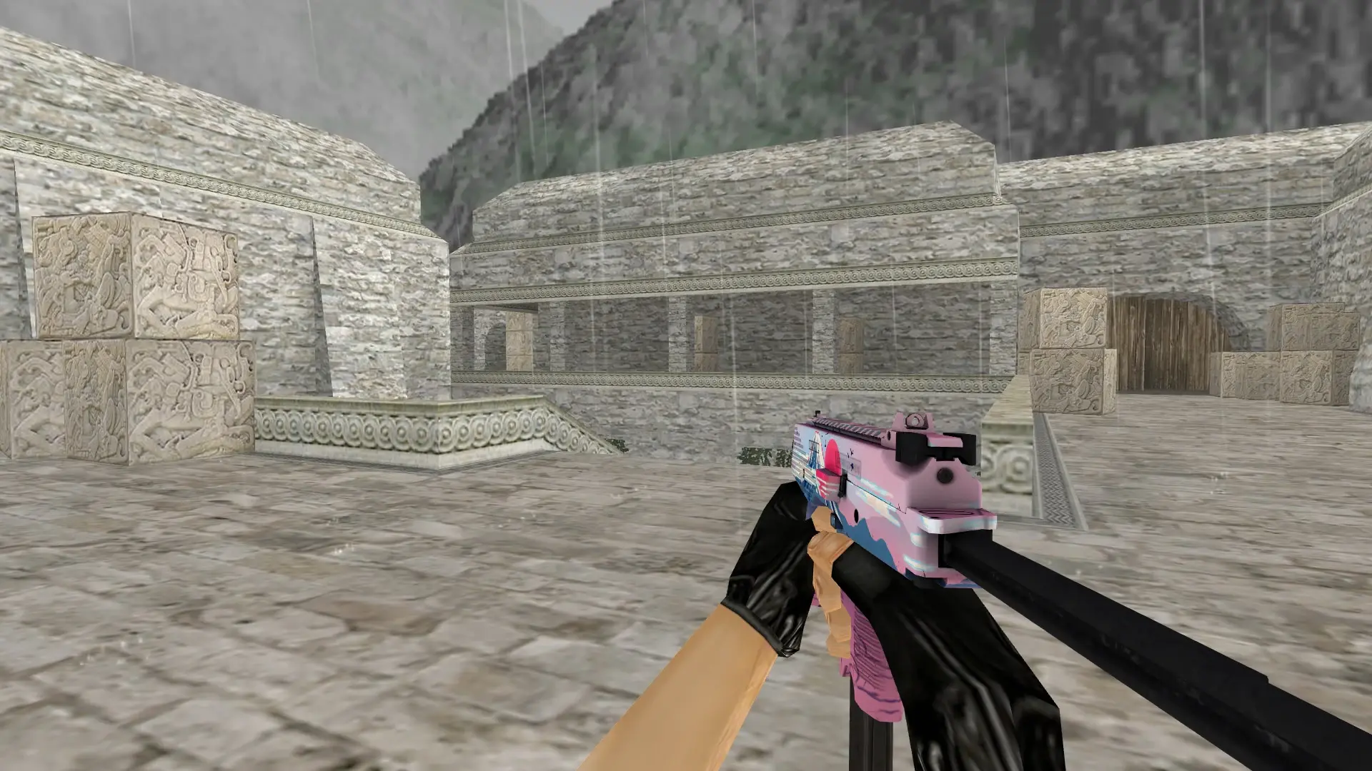 MP9 | Mount Fuji — de_aztec (first person)