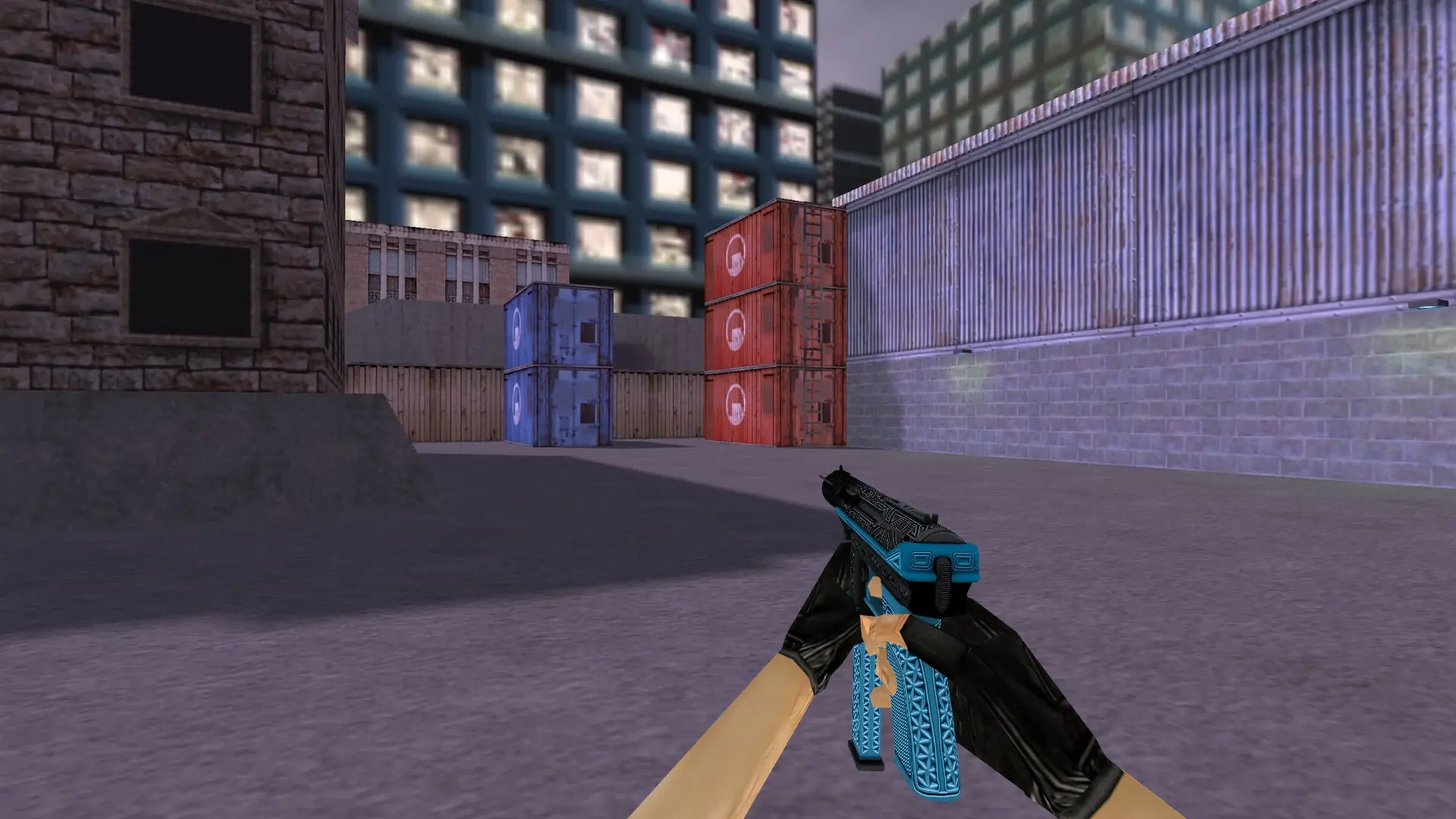 TEC-9 Tread Blue — cs_assault (first person)