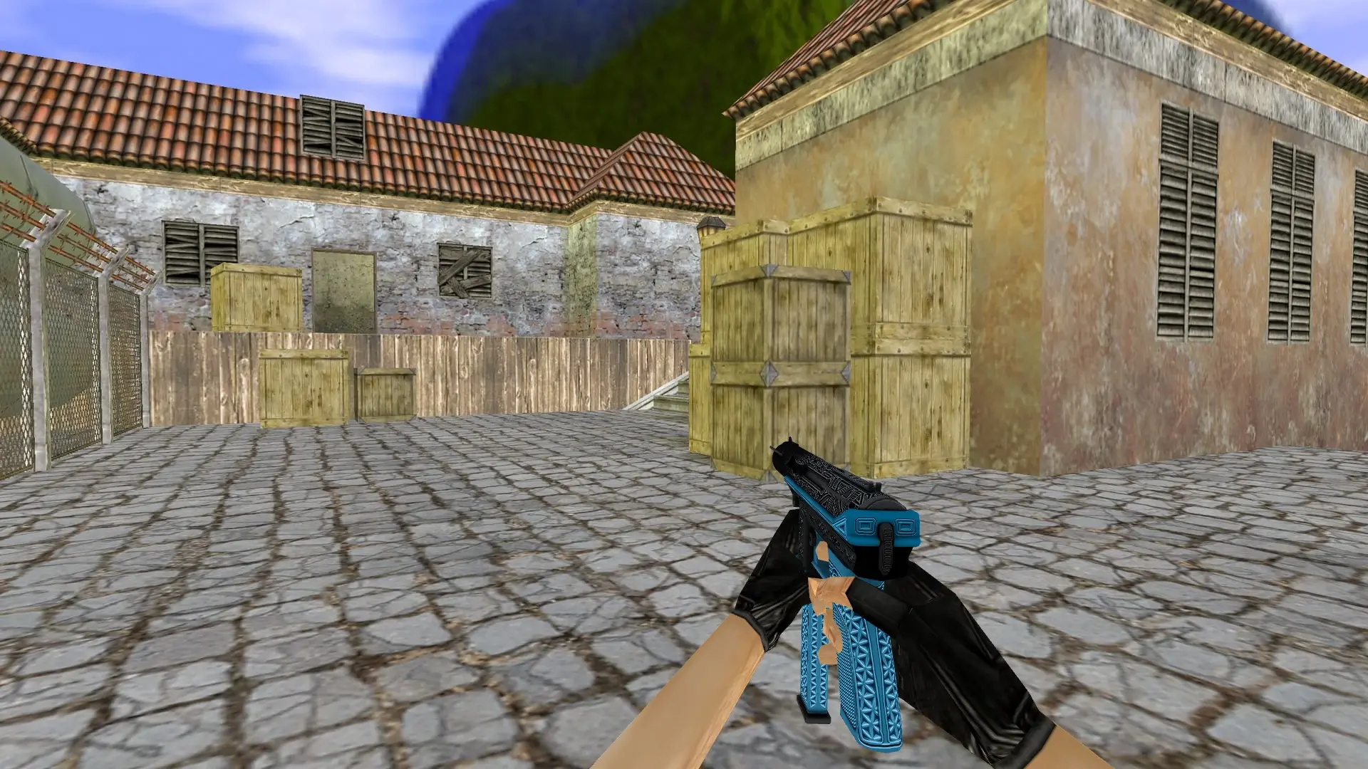 TEC-9 Tread Blue — de_inferno (first person)