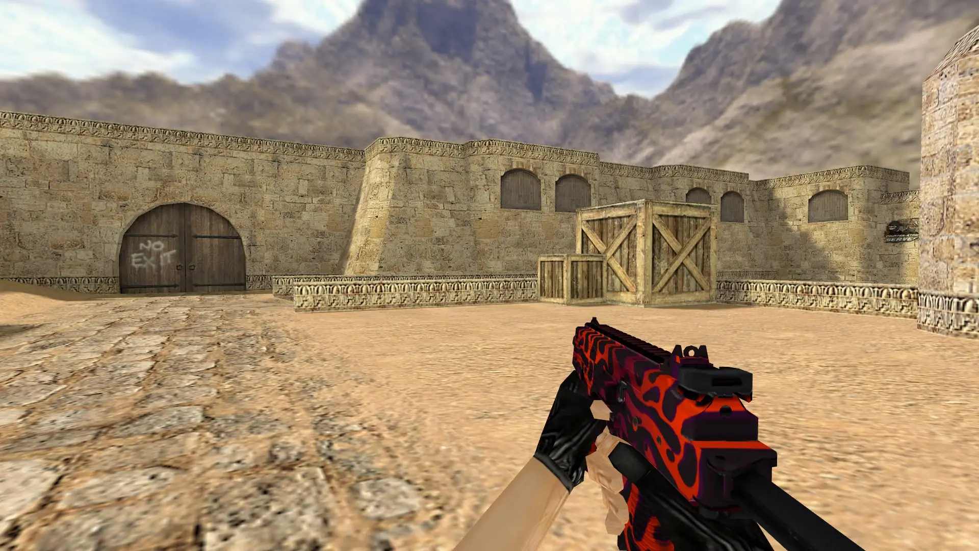 MP9 Ruby Poison — de_dust2 (first person)