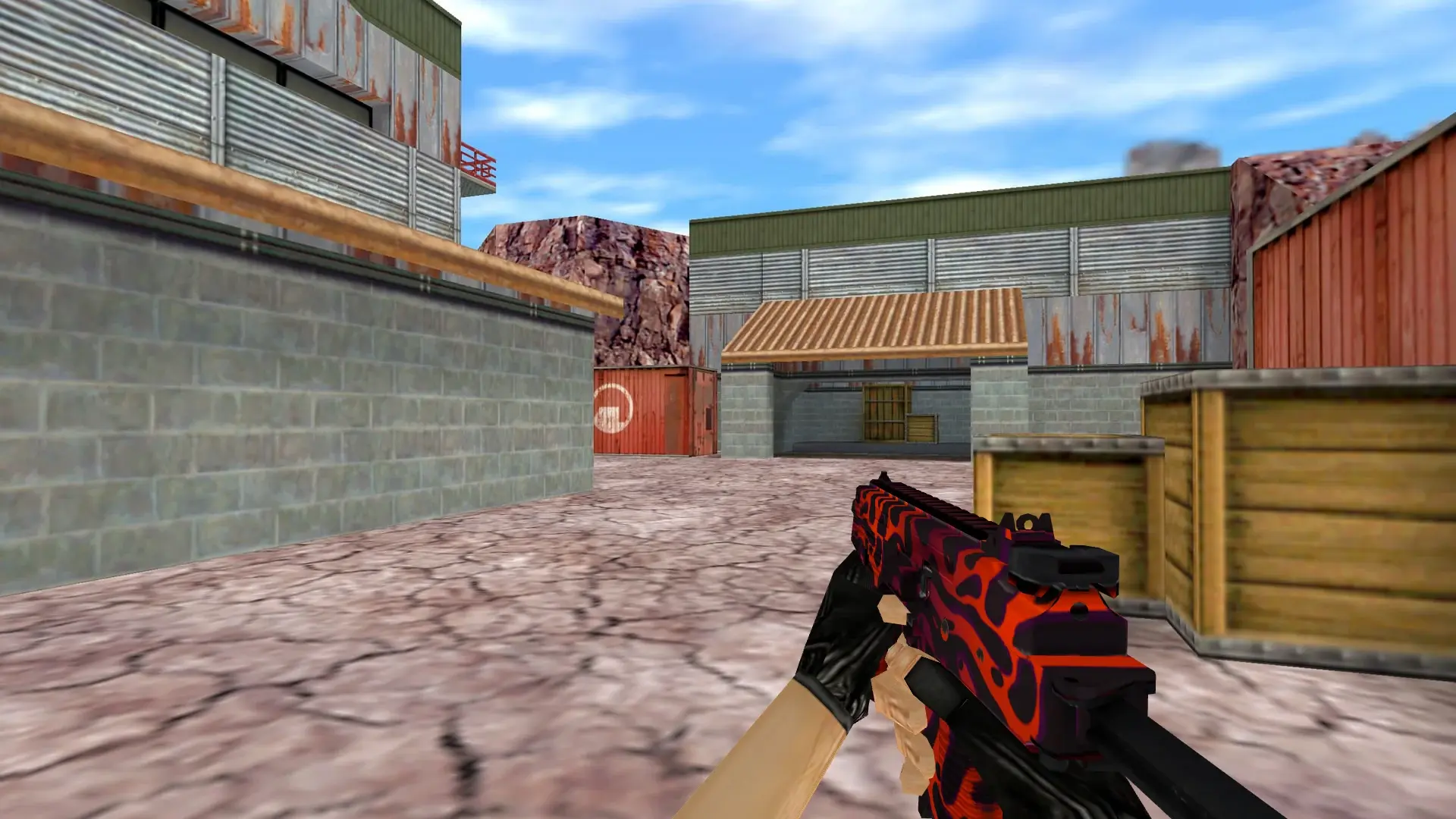 MP9 Ruby Poison — de_nuke (first person)
