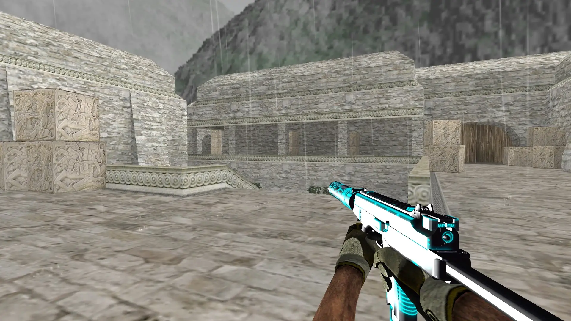 MP9 Tron — de_aztec (first person)