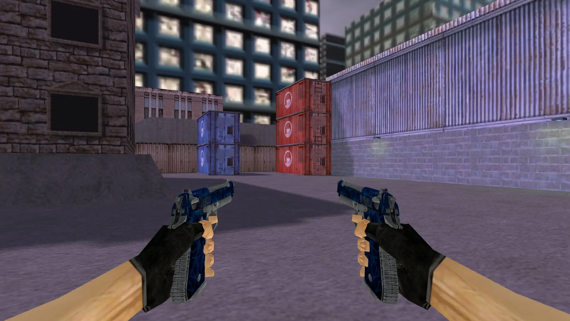 Dual Berettas | Cobalt Quartz — cs_assault (first person)