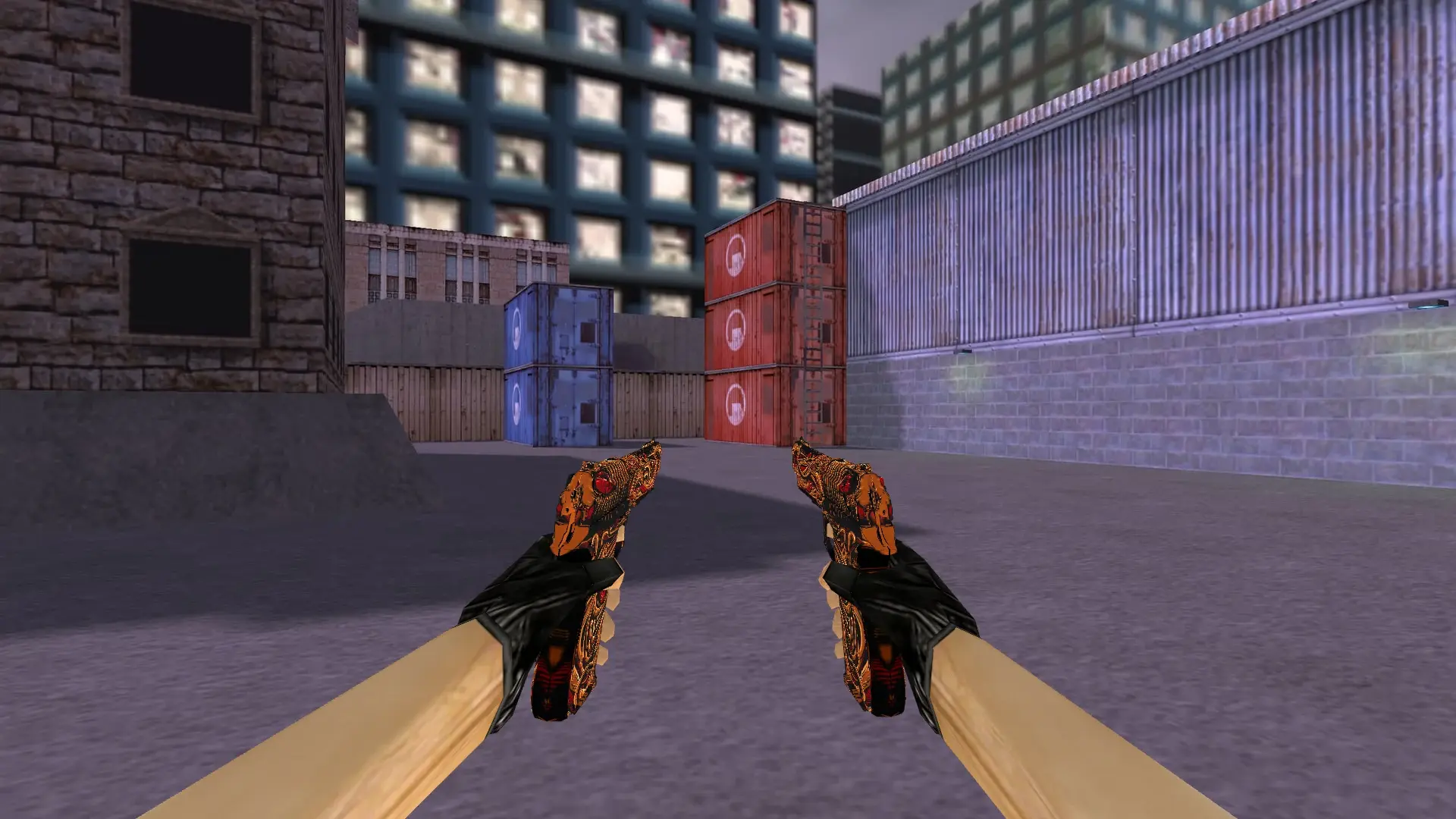 Dual Berettas Dead Pattern — cs_assault (first person)