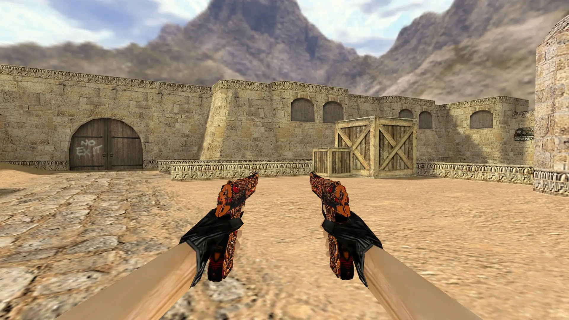 Dual Berettas Dead Pattern — de_dust2 (first person)