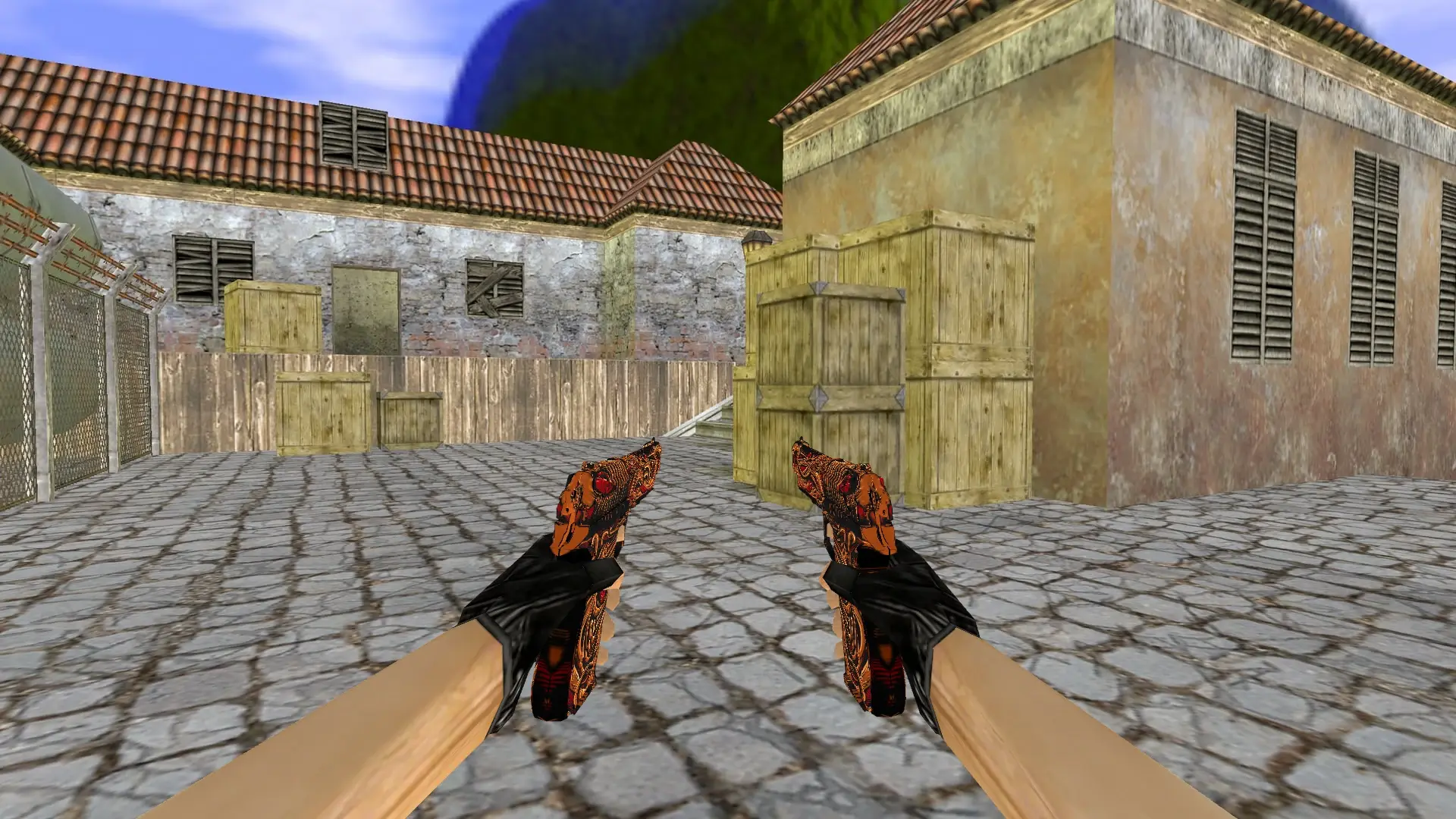 Dual Berettas Dead Pattern — de_inferno (first person)