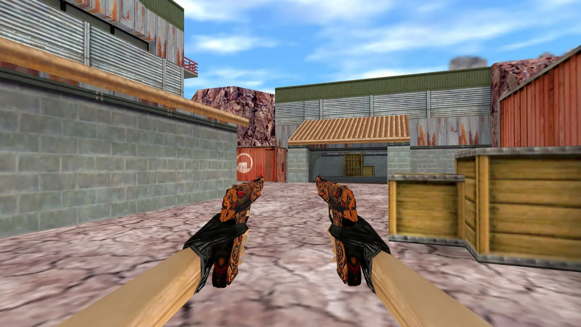 Dual Berettas Dead Pattern — de_nuke (first person)