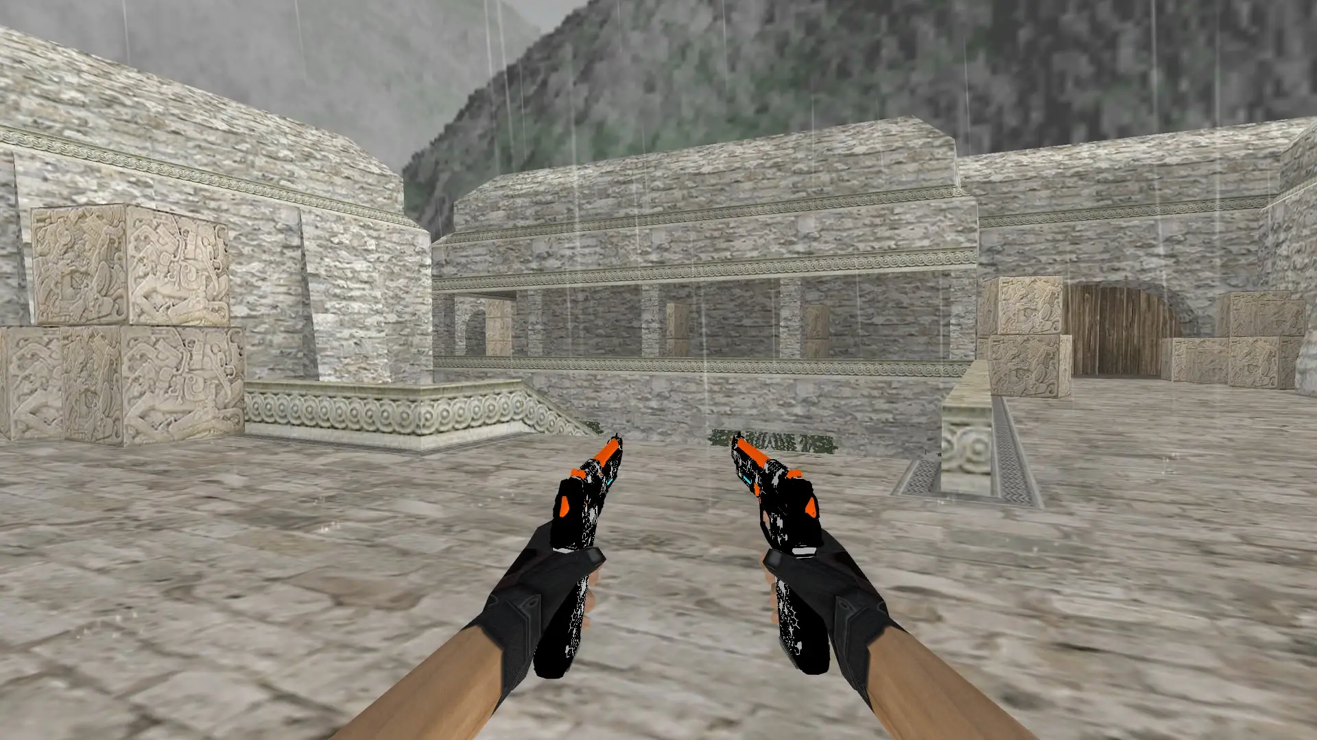 Dual Berettas Next Technology — de_aztec (first person)