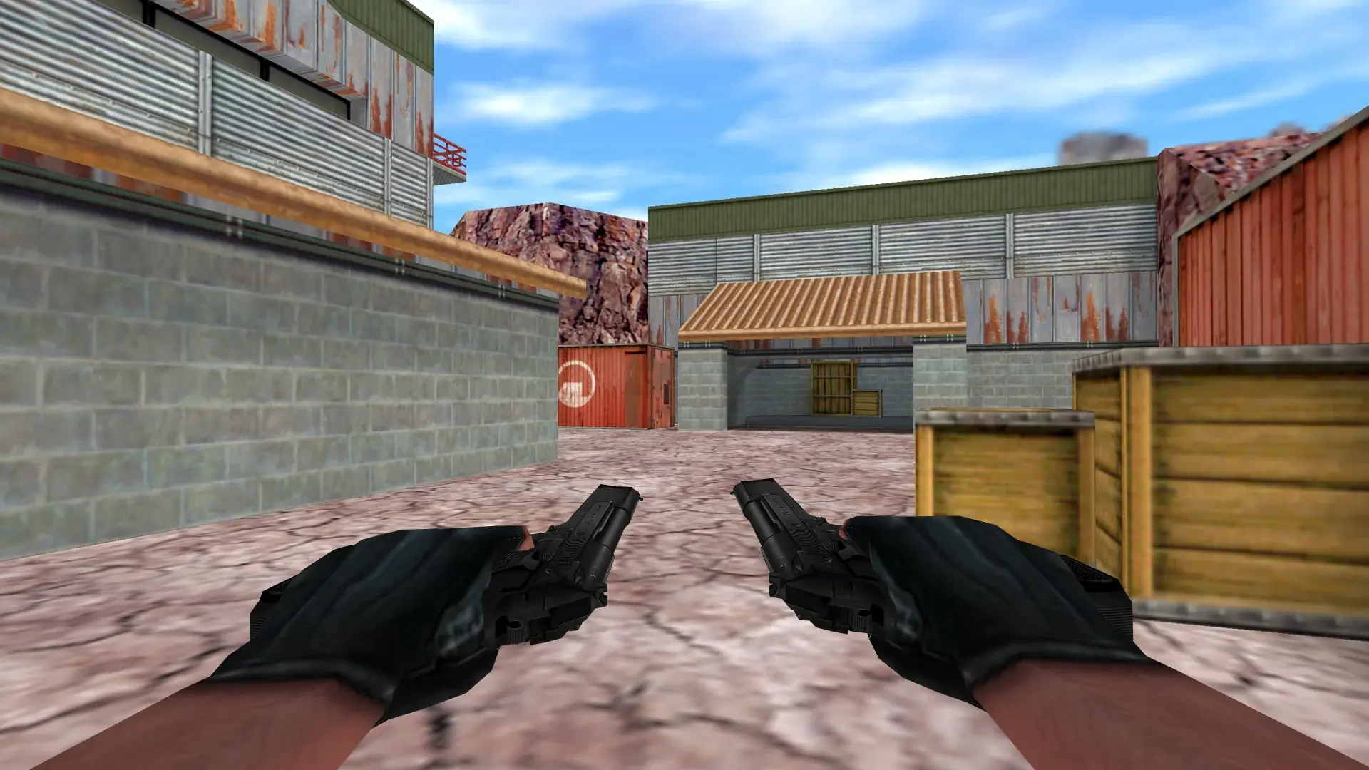 Dual Berettas Gangsta — de_nuke (first person)