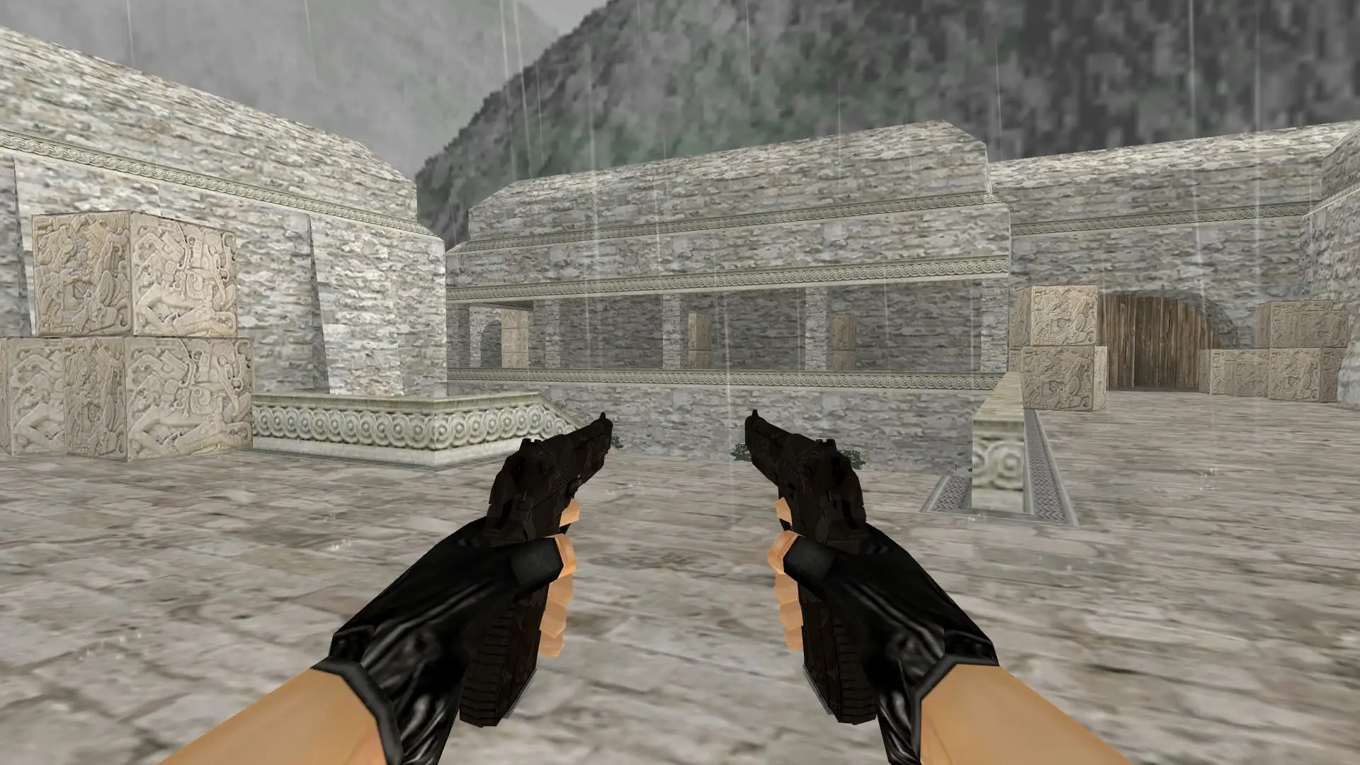 Dual Berettas | Oil Change — de_aztec (first person)