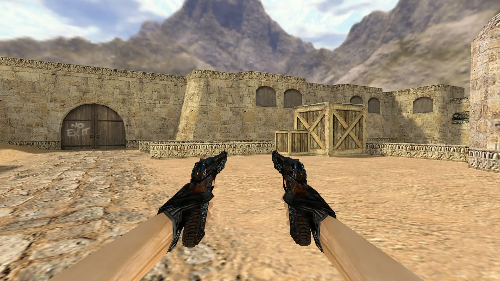 Dual Berettas Road Warrior — de_dust2 (first person)