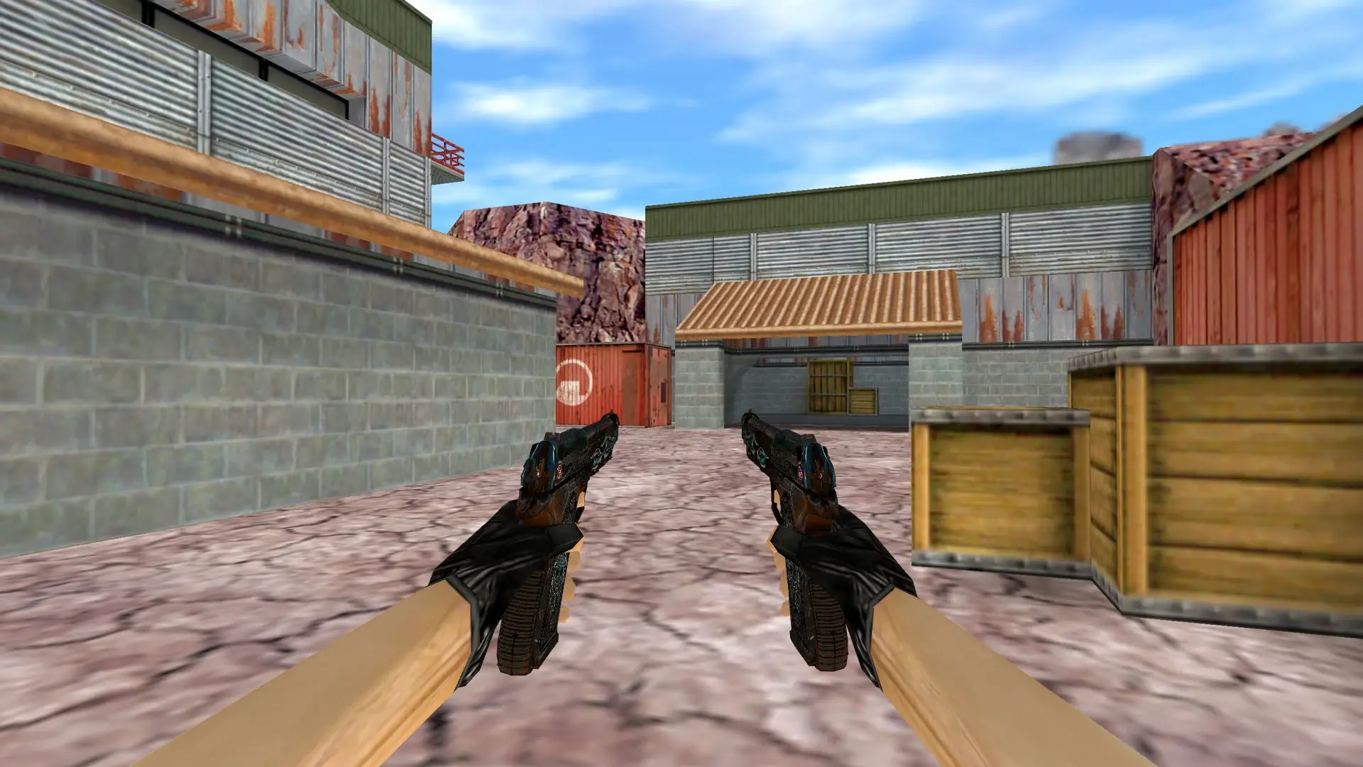 Dual Berettas Road Warrior — de_nuke (first person)