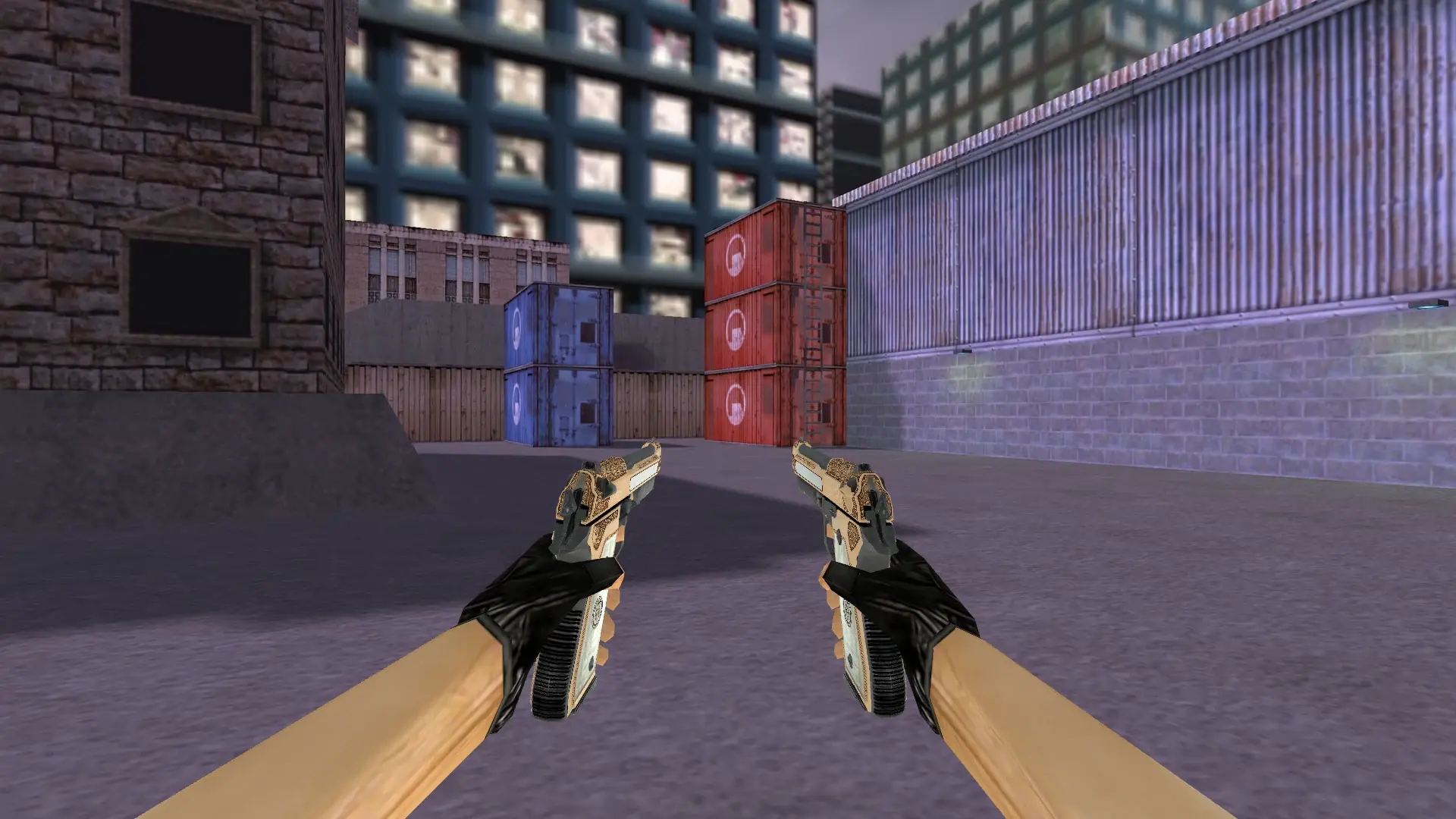 Dual Berettas Golden Cartel — cs_assault (first person)