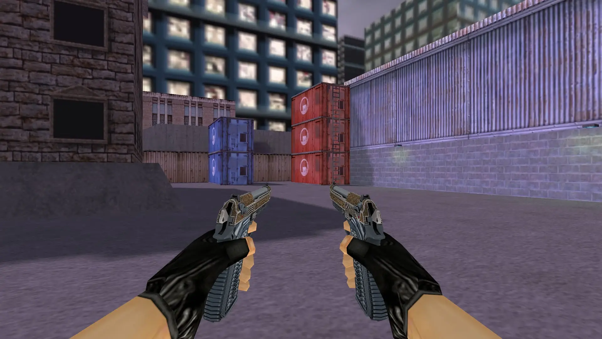 Dual Berettas Tread — cs_assault (first person)