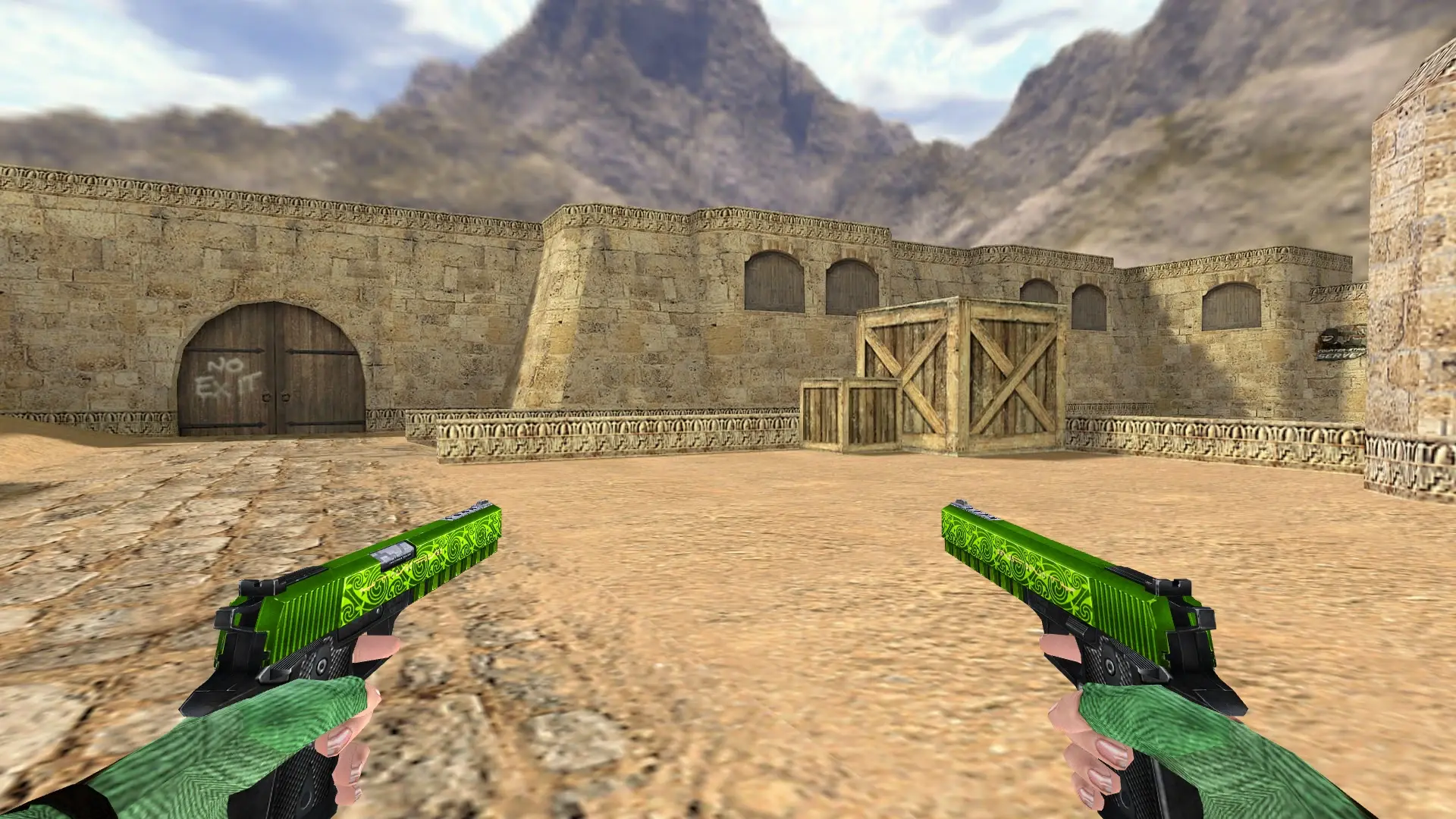 Dual Berettas Poison — de_dust2 (first person)
